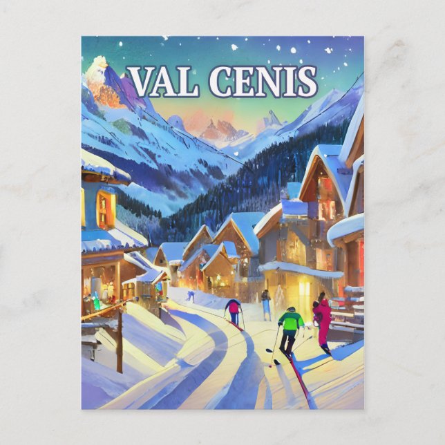 Val Cenis: Emerald of the Alps, Winter Serenity Postcard (Front)
