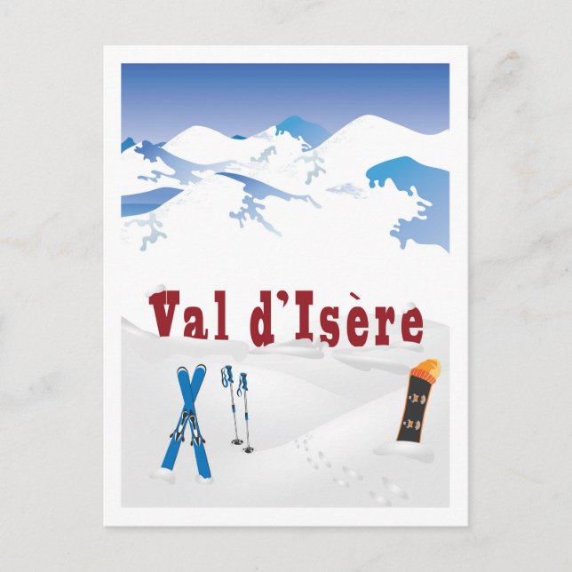 Val d’Isere, French Alps, Postcard (Front)