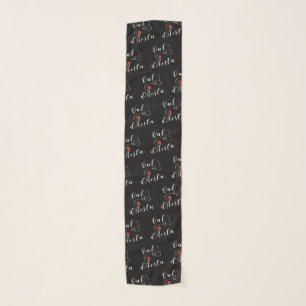 Val d'Aosta Flag Heart, Italy, Scarf