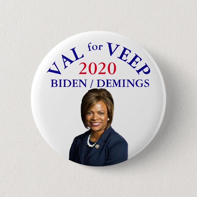 Val Demings for Vice President 2020 Button (Front)