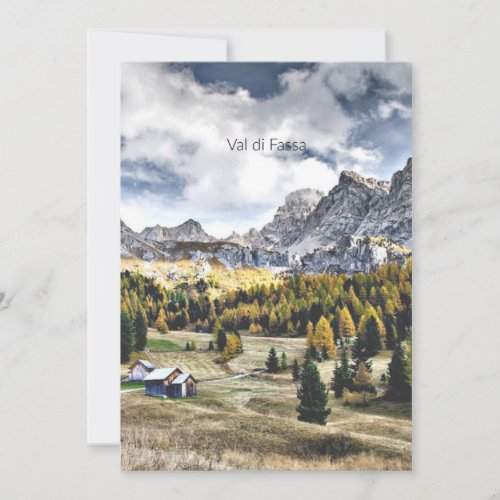 Val di Fassa Trentino Italy Card