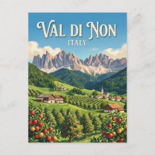 Val di Non Apple Groves Italy Postcard