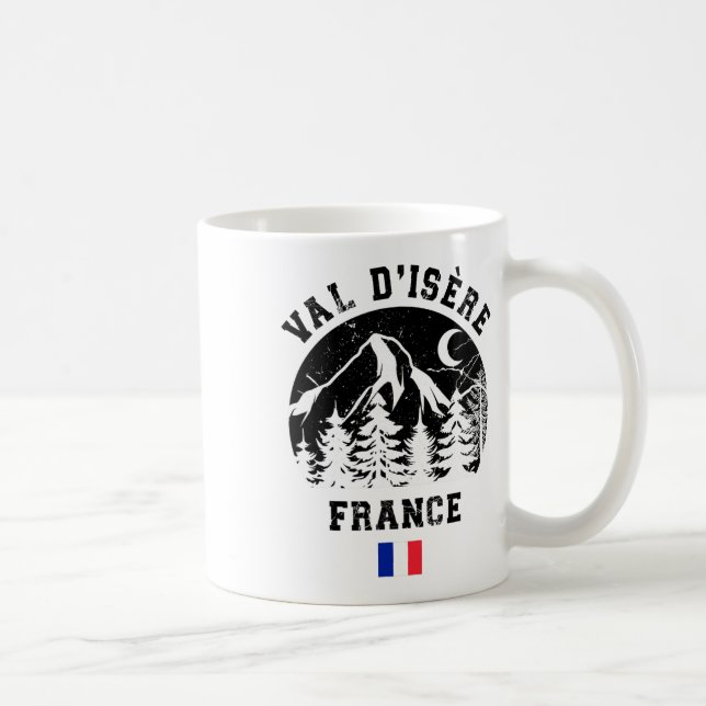 Val D'isère France Alps Ski Resort Alpine Skiing F Coffee Mug (Right)