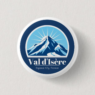 Val d'Isère France ski resort Button