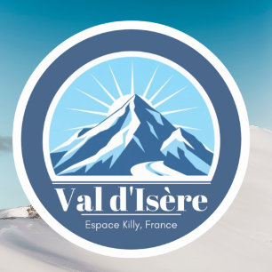 Val d'Isère France ski resort Sticker