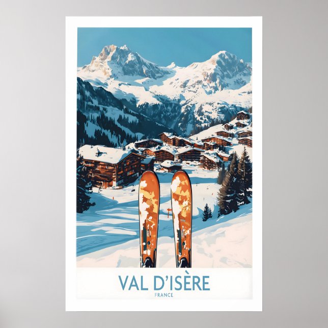 Val-dIsère Ski Poster 1 (Front)