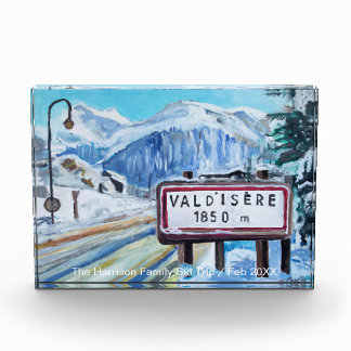 Val d'Isère Ski Resort Custom Acrylic Photo Block