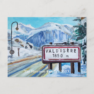 Val d'Isère Ski Resort Custom Holiday Postcard