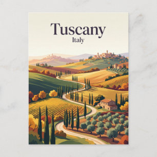 Val d'Orcia, Tuscany Italy Postcard