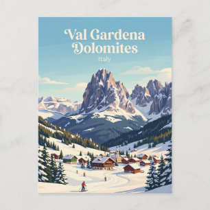 Val Gardena Dolomites Italy Postcard