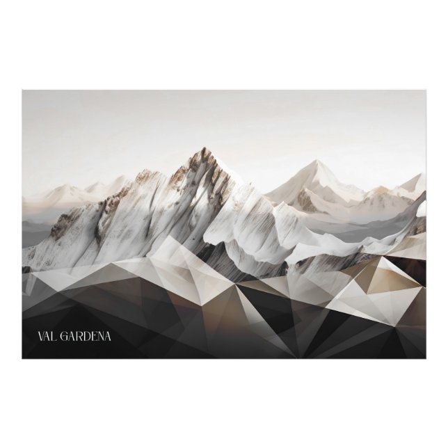 Val Gardena Sunrise Photo Print (Front)
