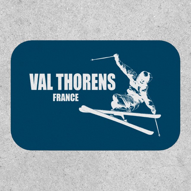 Val Thorens France Skier Patch (Front)