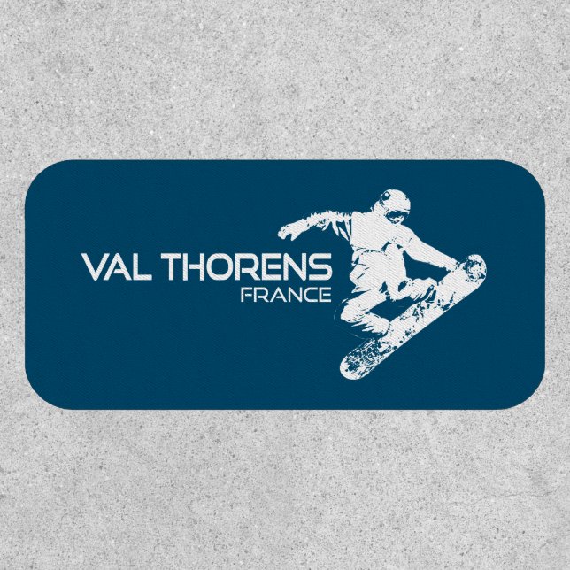 Val Thorens France Snowboarder Patch (Front)