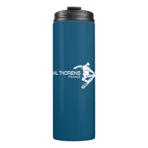 Val Thorens France Snowboarder Thermal Tumbler