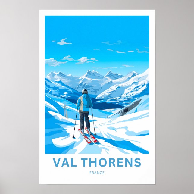 Val Thorens France Travel Print (Front)