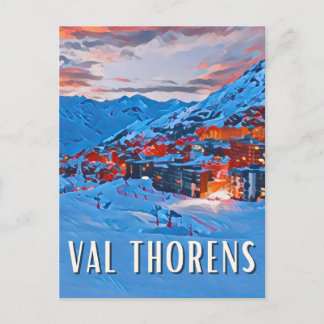 Val Thorens Ski Resort Postcard