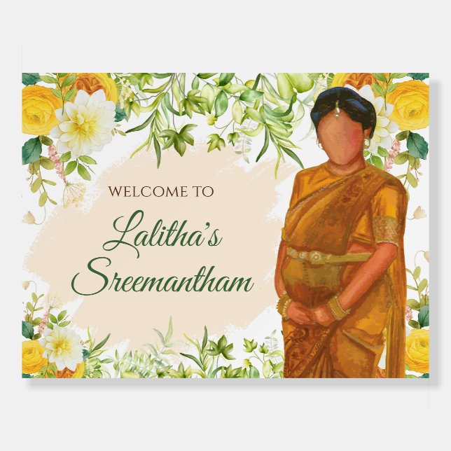 Valaikappu Seemantham sign & Sreemantham sign (Front)