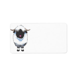 "Valais Black Nose Sheep Labels" Label