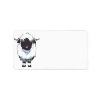 "Valais Black Nose Sheep Labels" Label