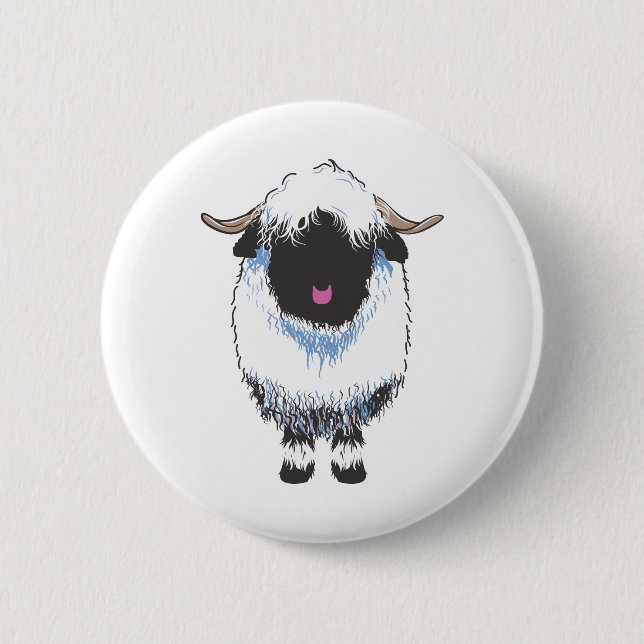 VALAIS BLACKNOSE SHEEP BUTTON (Front)