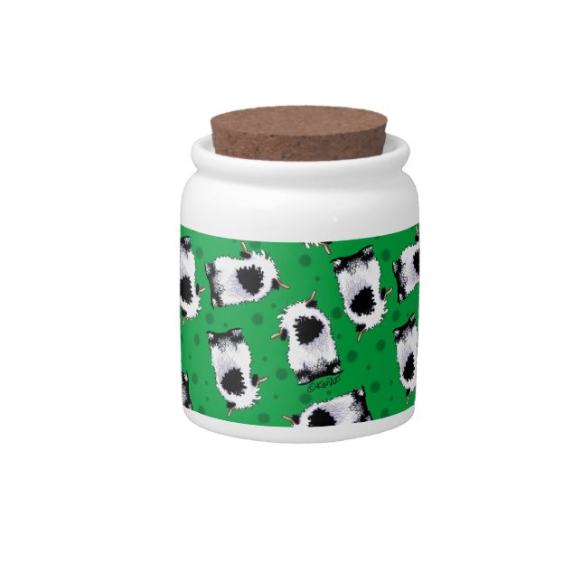 Valais Blacknose Sheep Candy Jar (Front)
