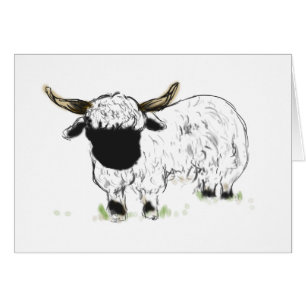 Valais blacknose sheep cards
