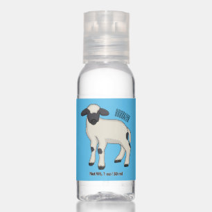 Valais Blacknose sheep cartoon illustration Hand Sanitizer