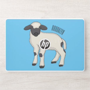 Valais Blacknose sheep cartoon illustration  HP Laptop Skin