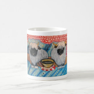 VALAIS BLACKNOSE SHEEP Drinking Coffee Farm Ranch Coffee Mug