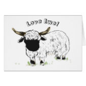 Valais blacknose sheep - Love Ewe! (Front Horizontal)