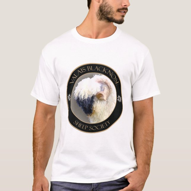 Valais Blacknose Sheep Society Logo TShirt (Front)