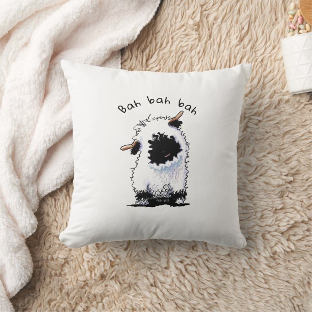 Valais Blacknose Sheep Throw Pillow (Blanket)