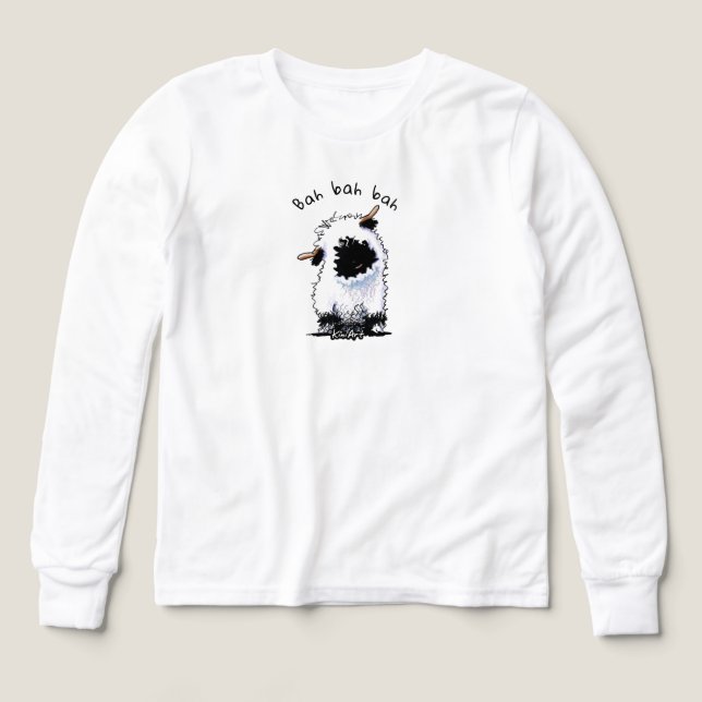 Valais Blacknose Sheep Tri-Blend Shirts (Design Front)