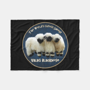 Valais Blacknose - World's Cutest - Fleece Blanket