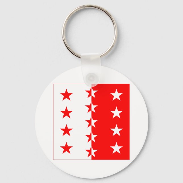 Valais Flag Keychain (Front)