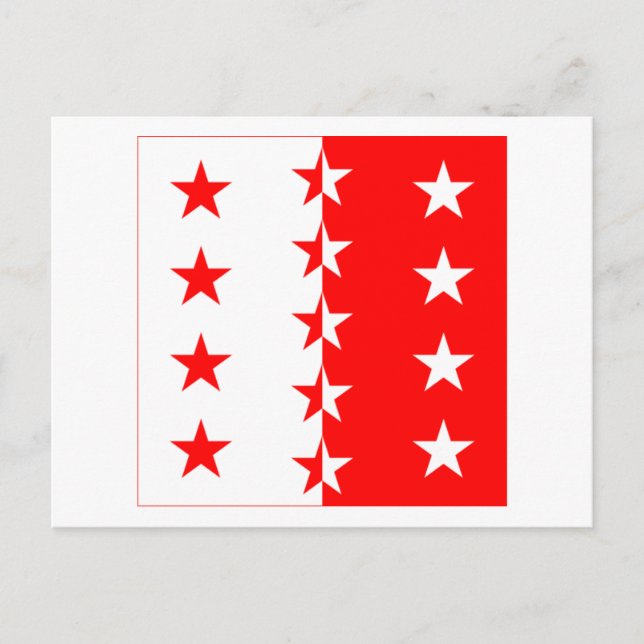 Valais Flag Postcard (Front)