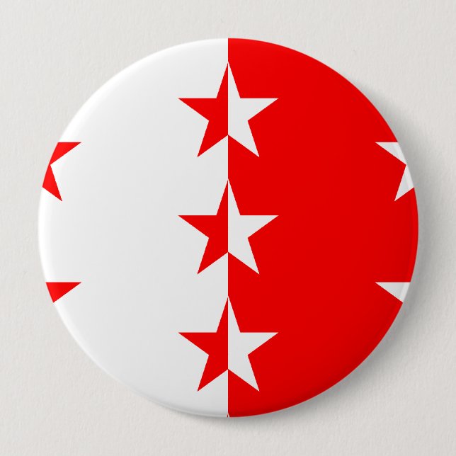 Valais, Switzerland Button (Front)