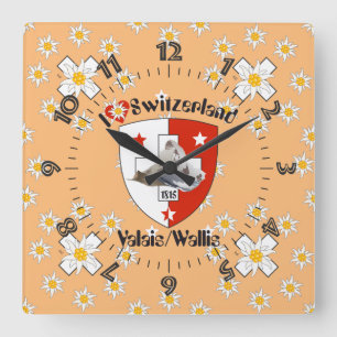 Valais Switzerland Suisse clock