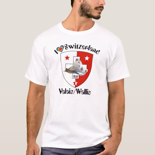 Valais  Wallis Schweiz_Suisse T_shirt