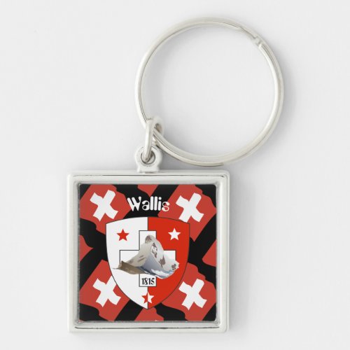 Valais  Wallis Suisse_Switzerland Key Fans Keychain