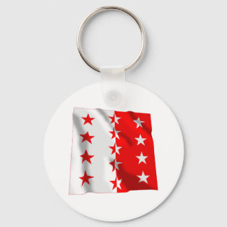 Valais Waving Flag Keychain
