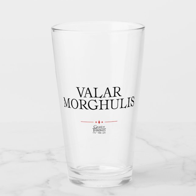 Valar Morghulis Glass (Front)