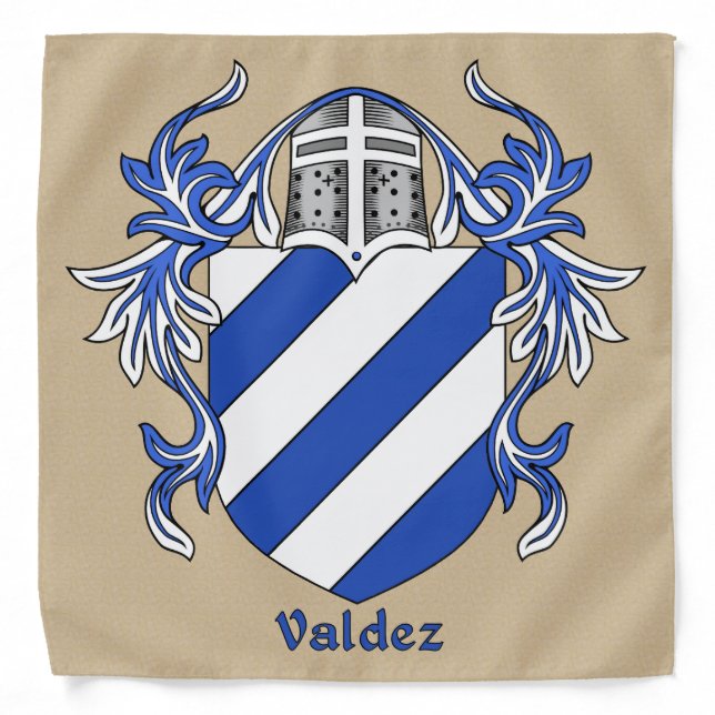 Valdez Historical Coat of Arms Bandana (Front)