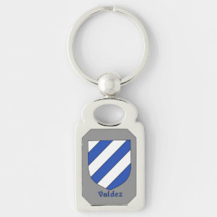 Valdez Historical Shield Keychain