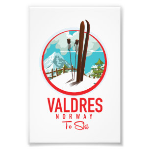Valdres Norway Ski logo Photo Print