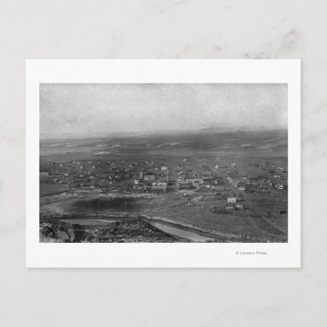 Vale, Oregon Birds Eye View of Town Photograph Postcard (Front)