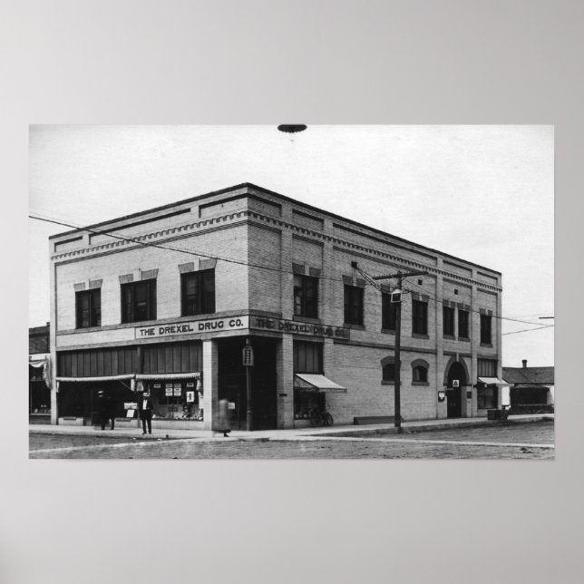 Vale, Oregon Town View of Nelson Block Photograp Poster (Front)