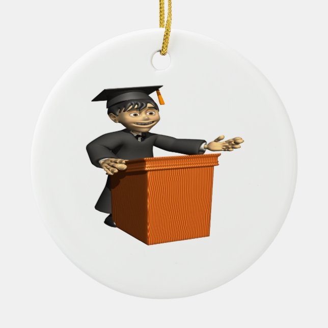 Valedictorian Ceramic Ornament (Front)