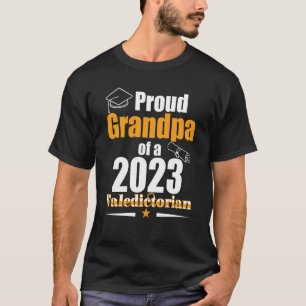 Valedictorian Class 2023 Proud Grandpa Family Grad T-Shirt