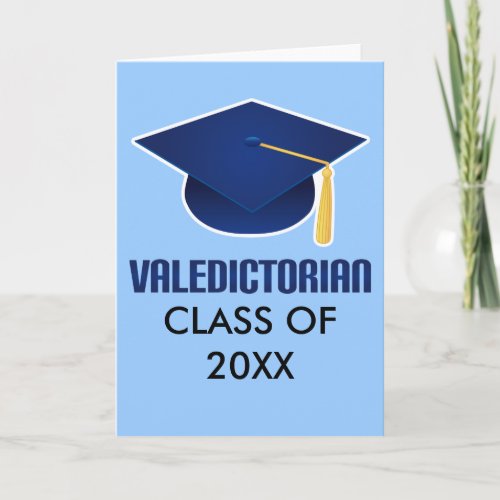 Valedictorian Graduation Congratulations Card